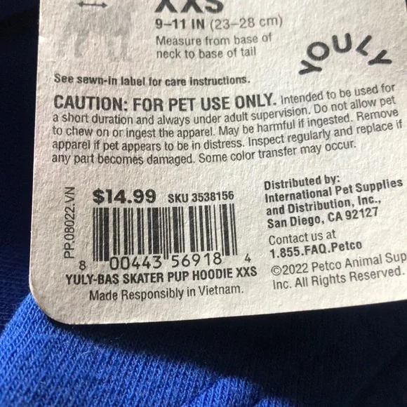 NWT Skater Pup hoodie XXS - Picture 7 of 9